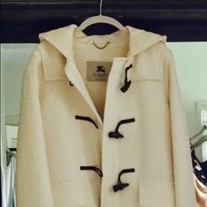 Burberry Minstead Cream Wool Coat